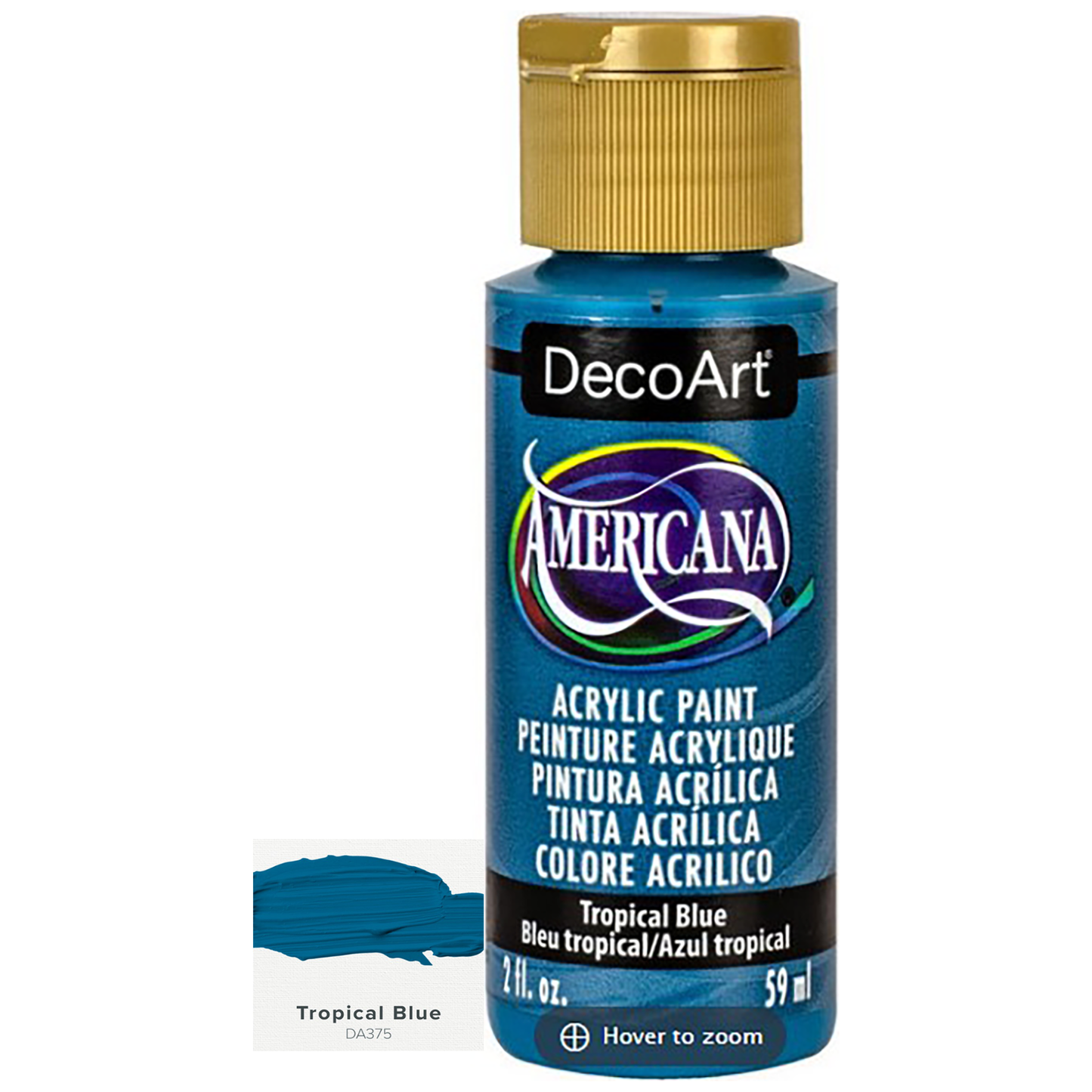 DecoArt Americana Acrylic Paints 59ml 2oz Bottles Colours R to Z