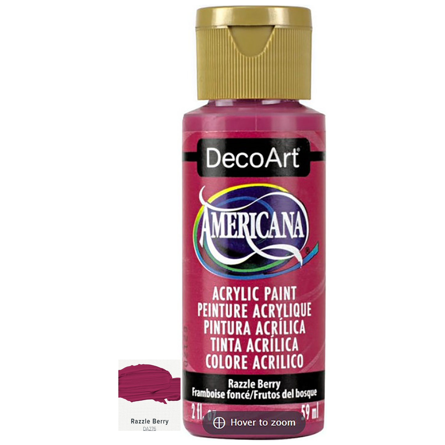 DecoArt Americana Acrylic Paints 59ml 2oz Bottles Colours R to Z