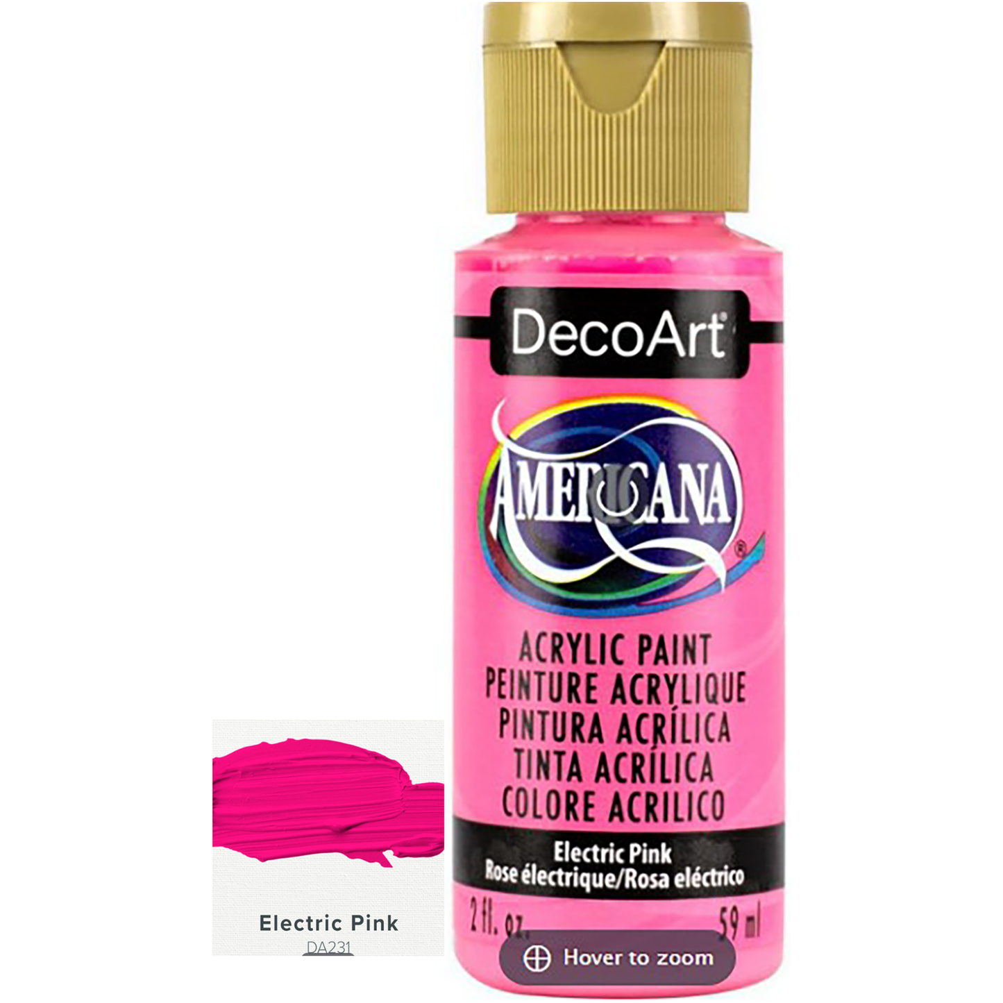 DecoArt Americana Acrylic Paints 59ml 2oz Bottles Colours A to E