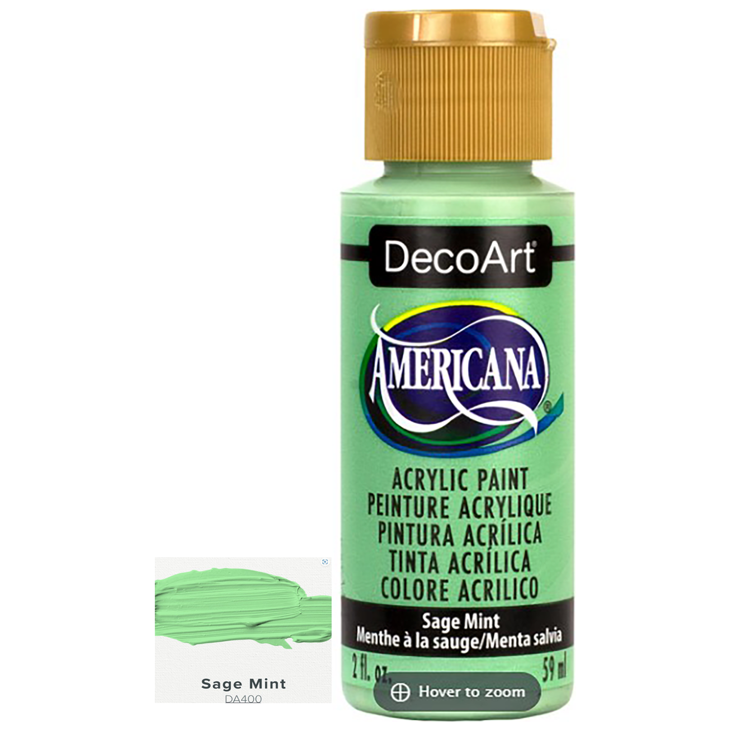 DecoArt Americana Acrylic Paints 59ml 2oz Bottles Colours R to Z