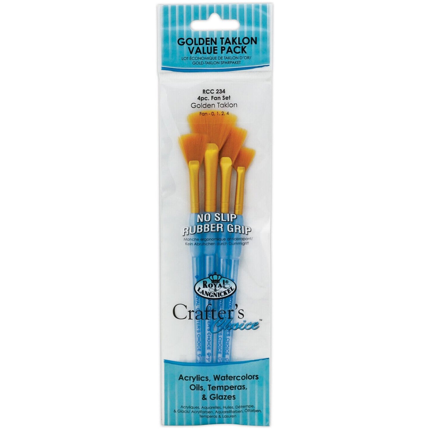 Royal Langnickel Crafter's Choice Artists Soft Grip Paint Brushes Variety Packs