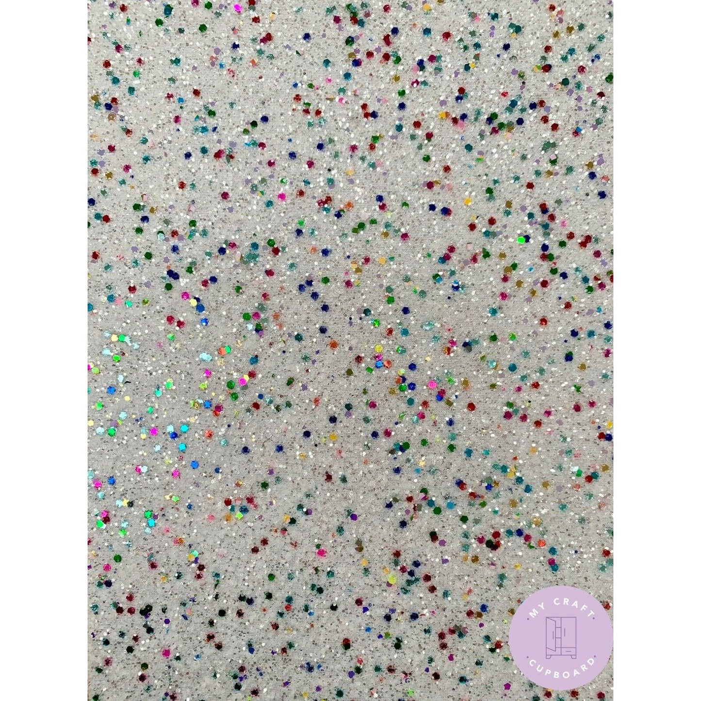 Holographic Chunky Glitter Fabric Sheet A4 Sparkly Sheet Craft and Hair Bows