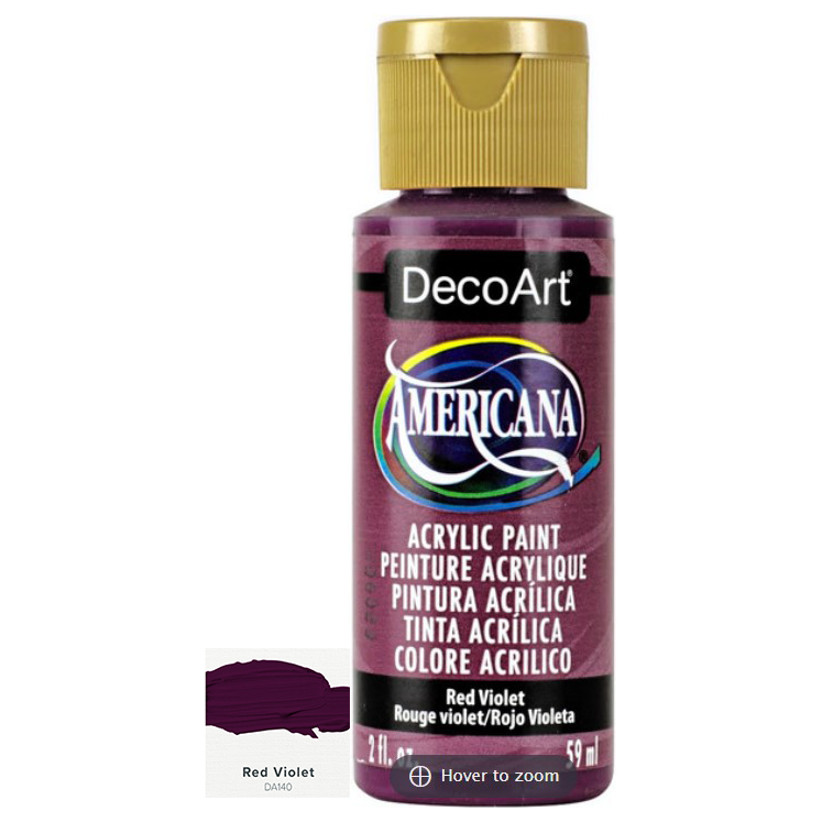 DecoArt Americana Acrylic Paints 59ml 2oz Bottles Colours R to Z