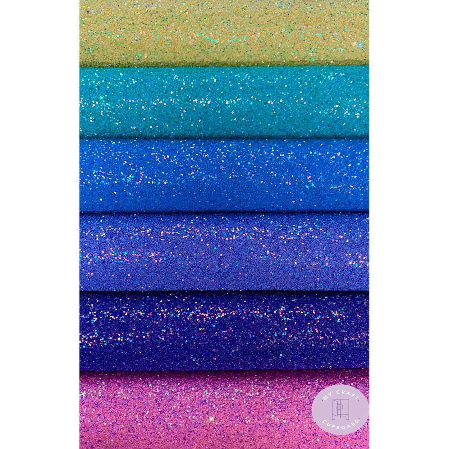 Choice of Chunky Electric Brights Glitter Fabric Sheets A4 Sheets Bow Making etc