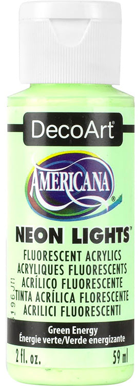 DecoArt Americana Neon Fluorescent and Neon Lights Acrylic Paint 2oz 59ml bottle