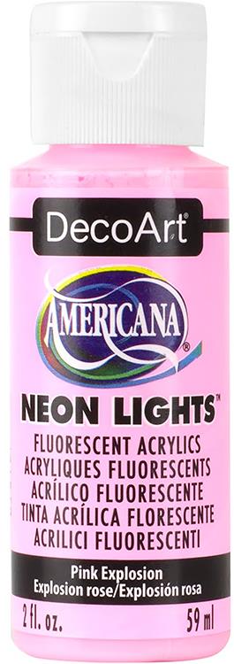 DecoArt Americana Neon Fluorescent and Neon Lights Acrylic Paint 2oz 59ml bottle