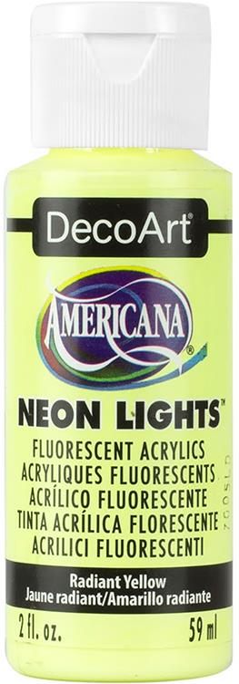 DecoArt Americana Neon Fluorescent and Neon Lights Acrylic Paint 2oz 59ml bottle