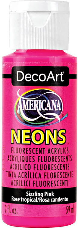 DecoArt Americana Neon Fluorescent and Neon Lights Acrylic Paint 2oz 59ml bottle