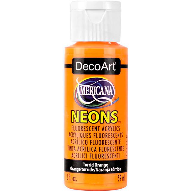 DecoArt Americana Neon Fluorescent and Neon Lights Acrylic Paint 2oz 59ml bottle