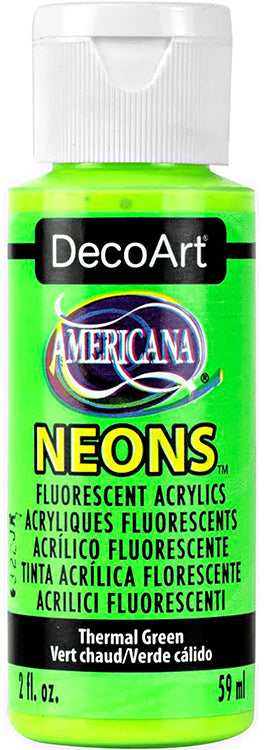 DecoArt Americana Neon Fluorescent and Neon Lights Acrylic Paint 2oz 59ml bottle