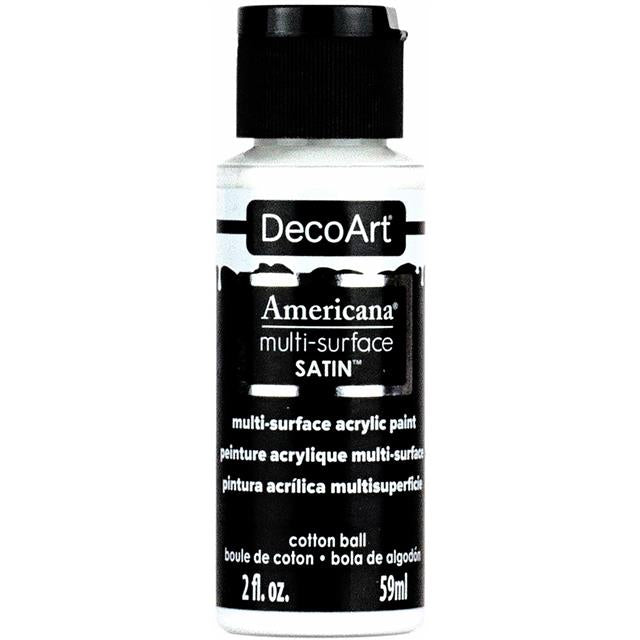 DecoArt Americana Multi-Surface Satin Acrylic Paint Durable Finish 2oz 59ml size