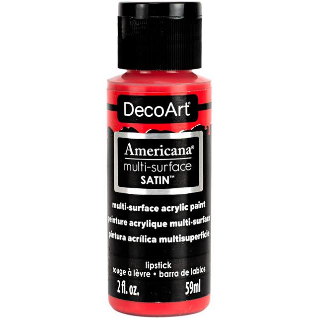 DecoArt Americana Multi-Surface Satin Acrylic Paint Durable Finish 2oz 59ml size