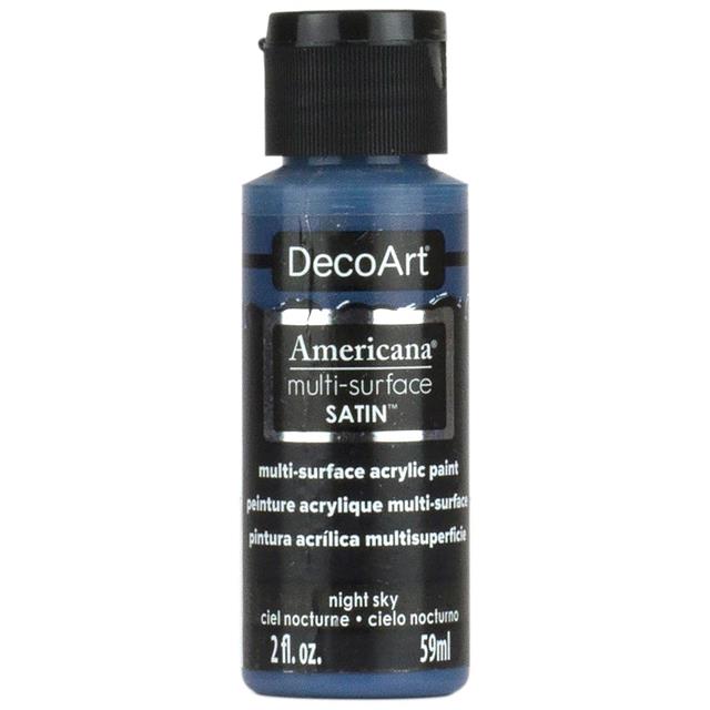 DecoArt Americana Multi-Surface Satin Acrylic Paint Durable Finish 2oz 59ml size