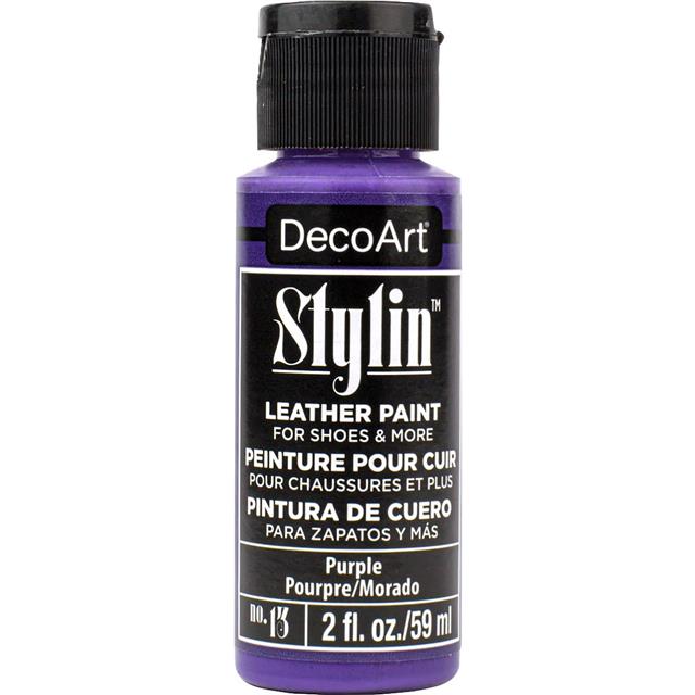 DecoArt Stylin' Fashion Paint - 20 colours for leather canvas Satin Finish Paint