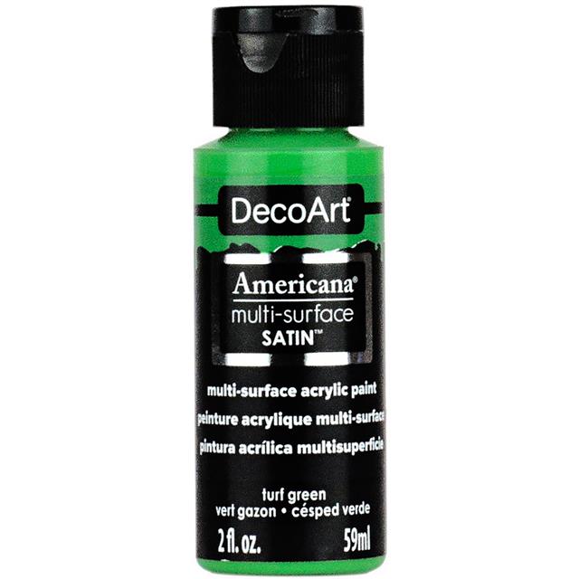 DecoArt Americana Multi-Surface Satin Acrylic Paint Durable Finish 2oz 59ml size