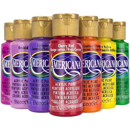 DecoArt Americana Acrylic Paints 59ml 2oz Bottles Colours A to E