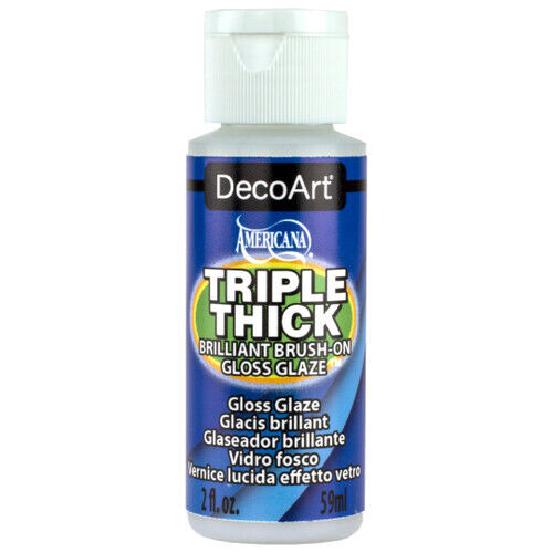 DecoArt Americana TripleThick Brilliant Brush On Gloss Glaze 2oz 8oz /Wide/Spray