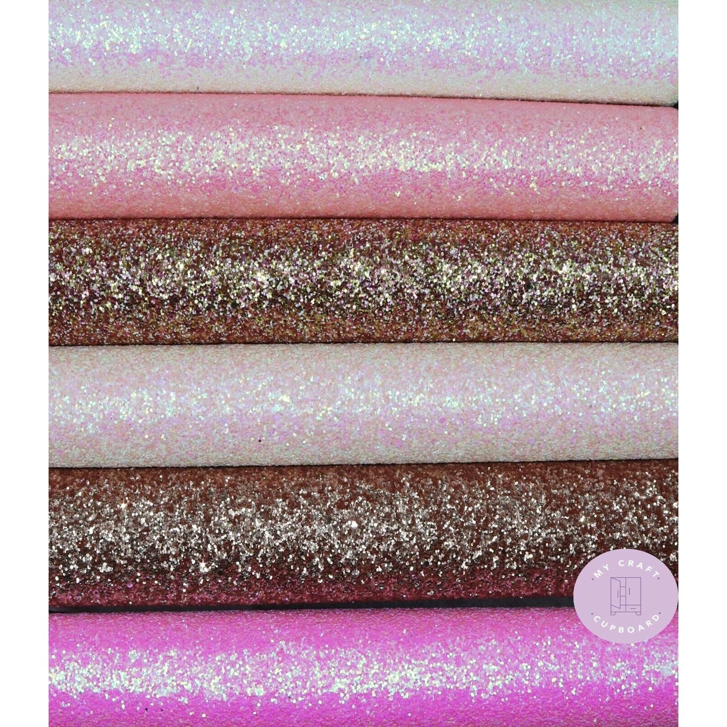 Chunky Glitter Glamour Sparkly Fabric A4 Sheet for Crafts Hair Bows 12 Colours