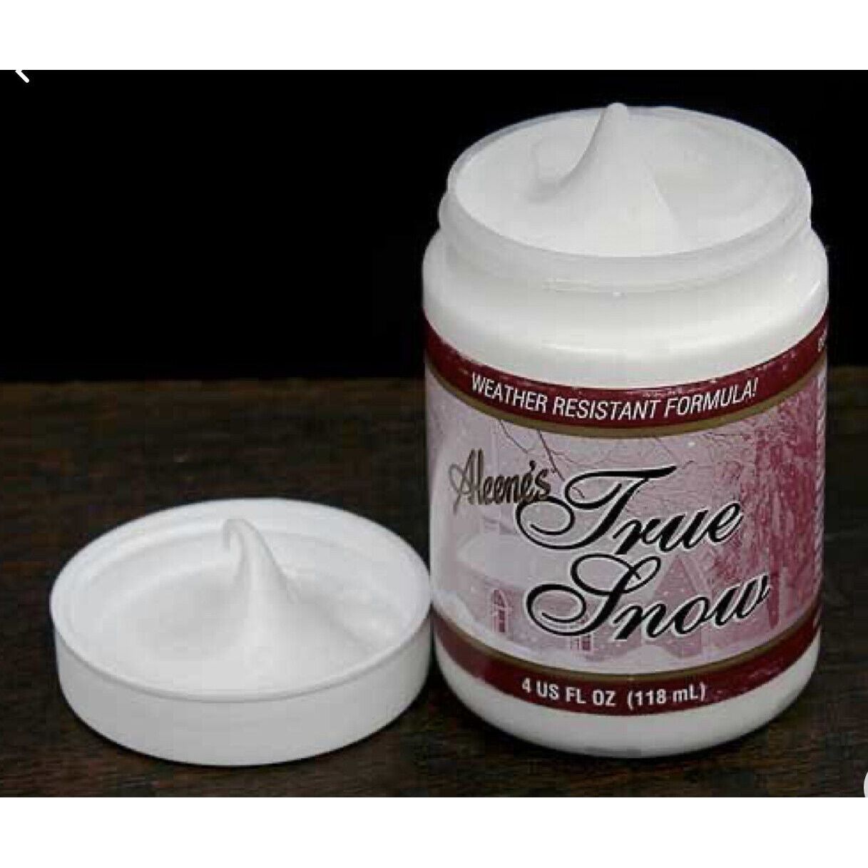 Aleene's True Snow Paint/Paste With Shimmer  - Winter Crafts and Projects 4oz