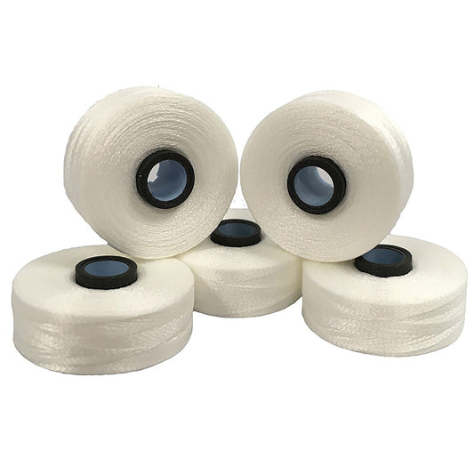 Filtec Magnetic Bobbins Embroidery Machines Size L White, Black Brother PR Melco