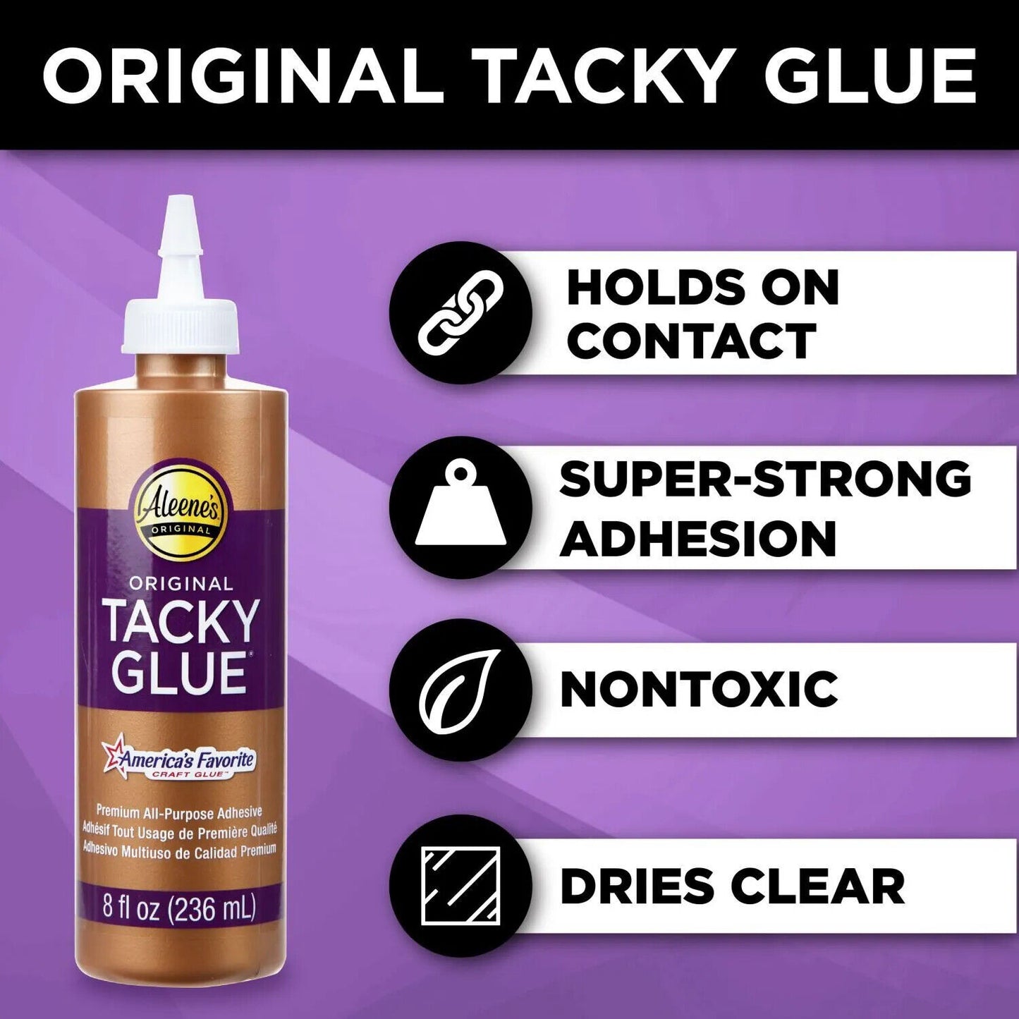 Aleene's Premium Original Tacky Glue 8oz (15599) Aleenes For Arts and Crafts