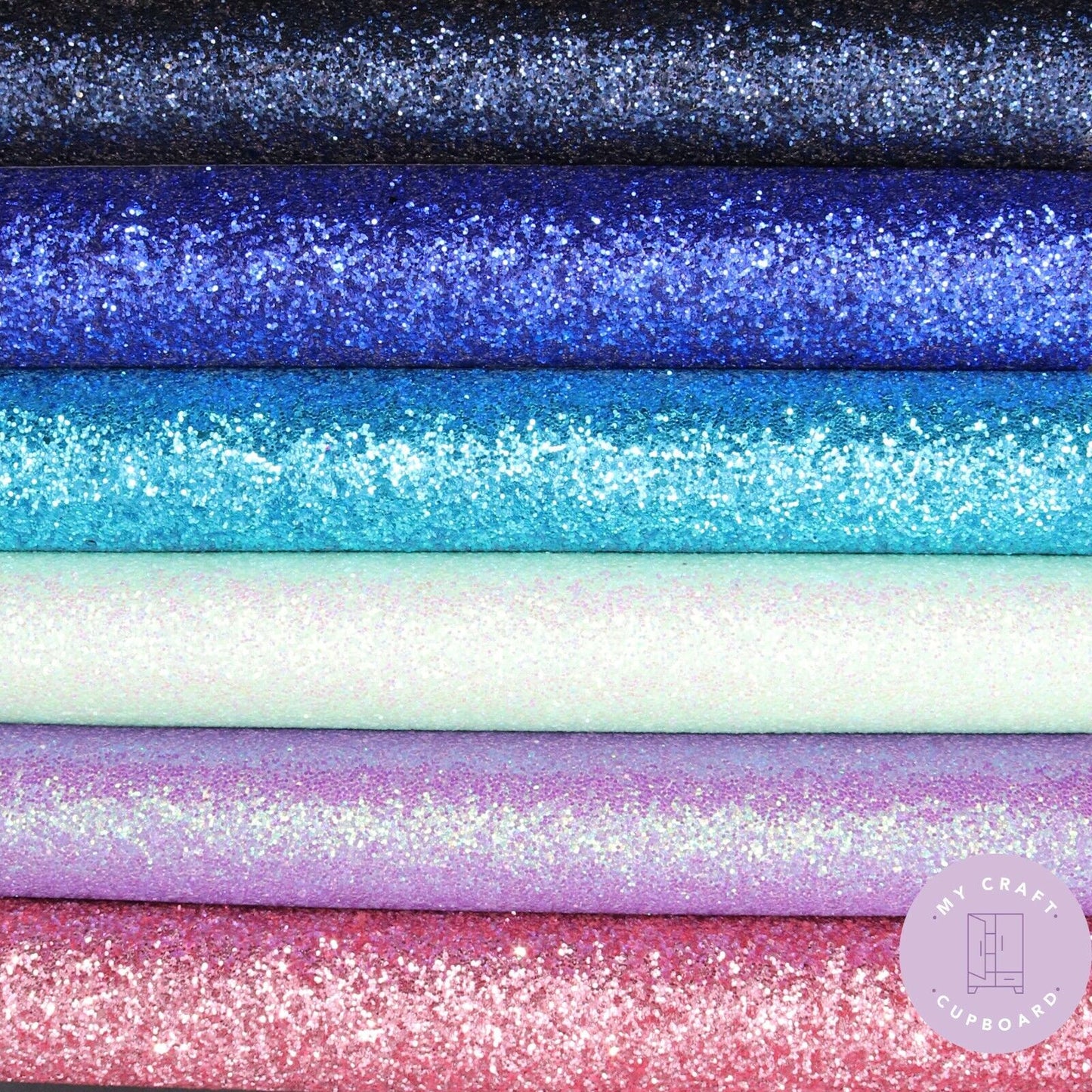 Chunky Glitter Glamour Sparkly Fabric A4 Sheet for Crafts Hair Bows 12 Colours