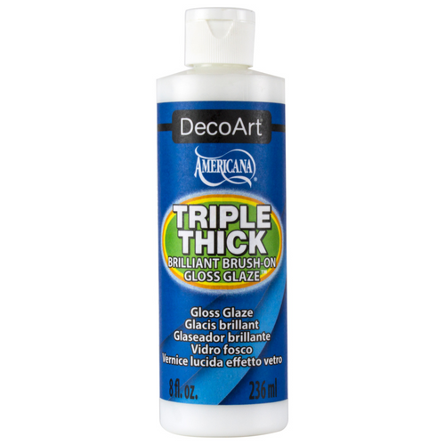 DecoArt Americana TripleThick Brilliant Brush On Gloss Glaze 2oz 8oz /Wide/Spray