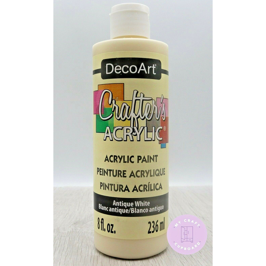 Large 8oz Crafters Acrylic Antique White DCA03