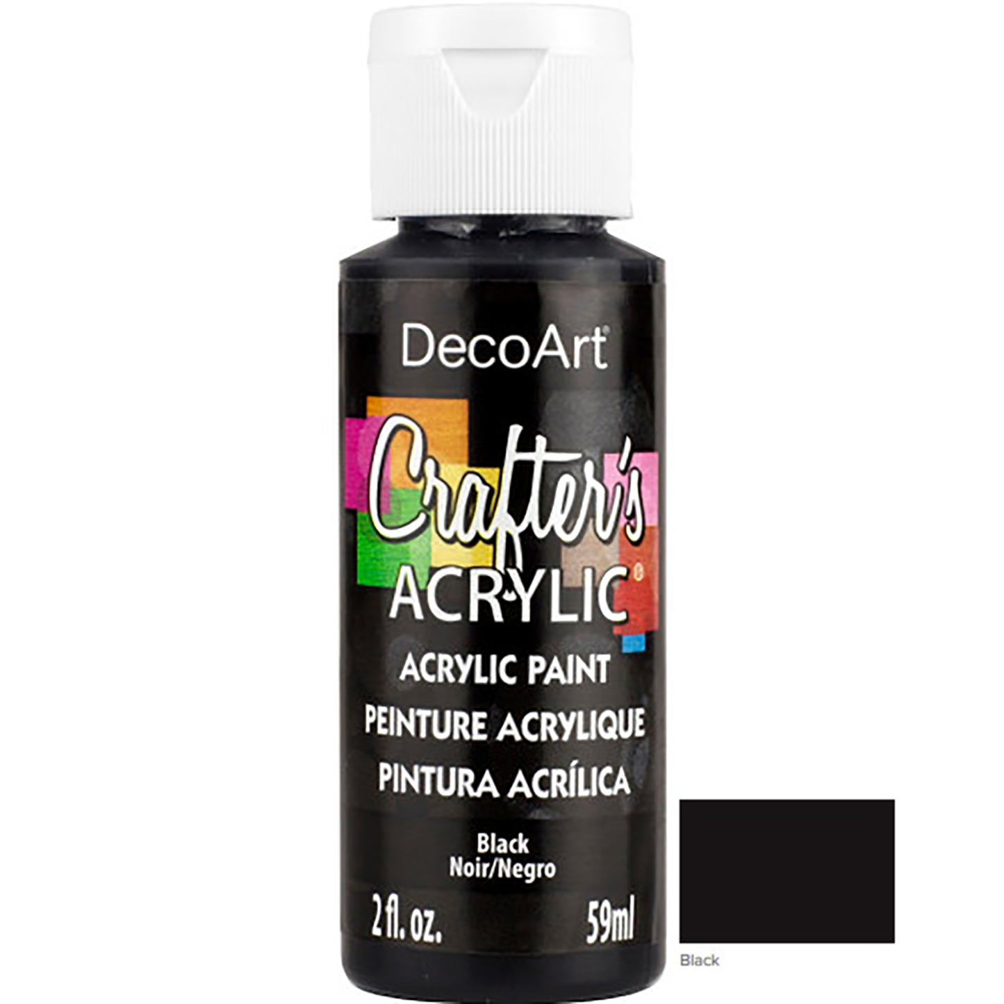 Black DCA47 2oz Crafters Acrylic