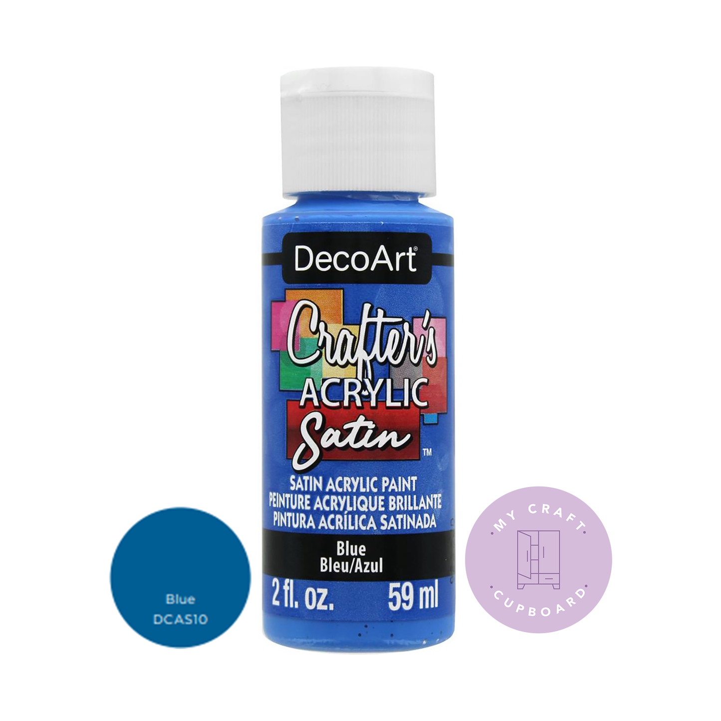 Blue Satin 2oz DCAS10 Crafters Acrylic