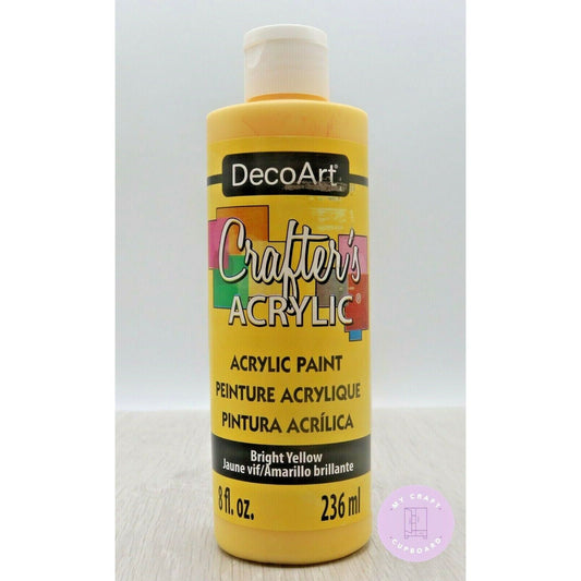 Large 8oz Crafters Acrylic Bright Yellow DCA49