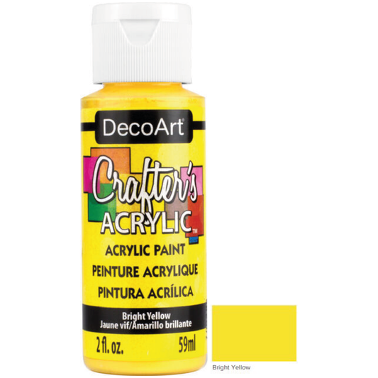 Bright Yellow 2oz Crafters Acrylic DCA49