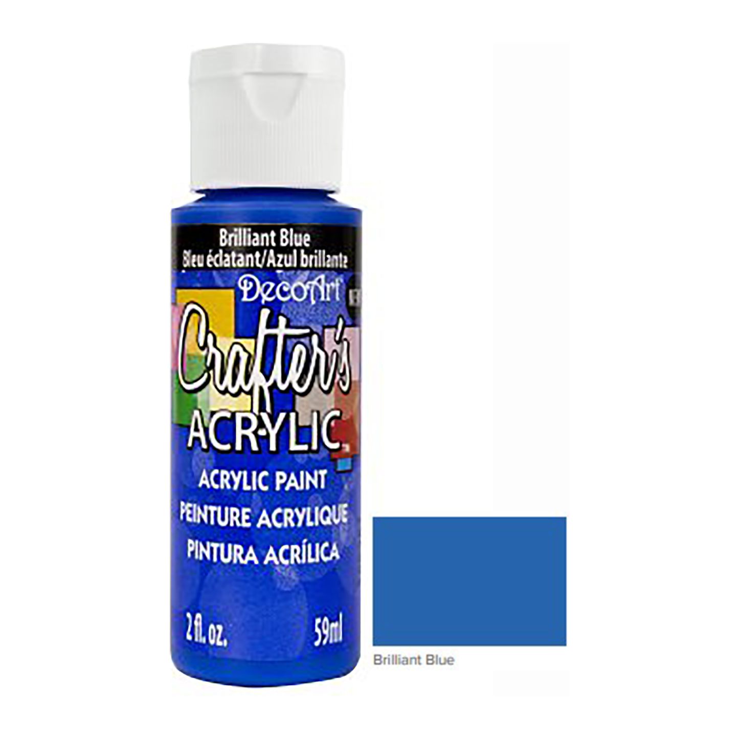 Brilliant Blue 2oz Crafters Acrylic DCA141