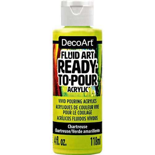 Chartreuse Ready to Pour Fluid Art Multi Surface 8oz DFA09