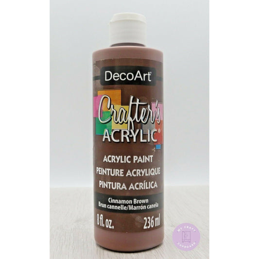 Large 8oz Crafters Acrylic Cinnamon Brown DCA12