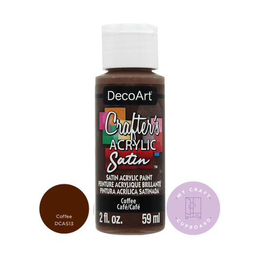 Coffee Satin 2oz DCAS13 Crafters Acrylic