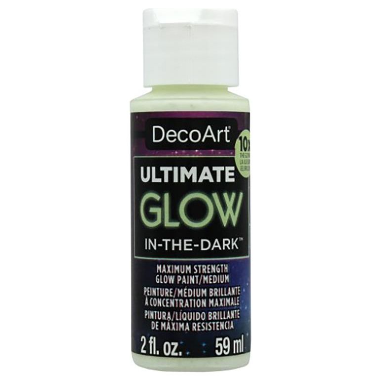 DecoArt Americana Ultimate Glow In The Dark UV Active Acrylic Paint 59ml 2oz