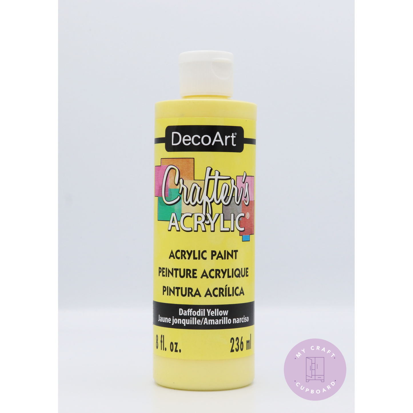 Large 8oz Crafters Acrylic Daffodil Yellow DCA53