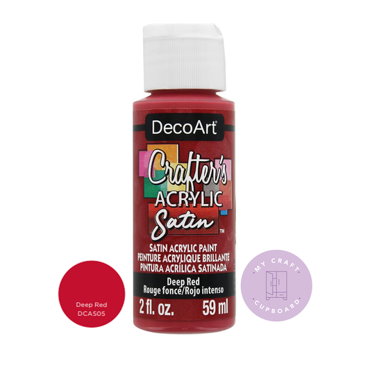 Deep Red Satin 2oz DCAS05 Crafters Acrylic