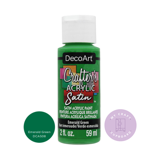 Emerald Green Satin 2oz DCAS08 Crafters Acrylic