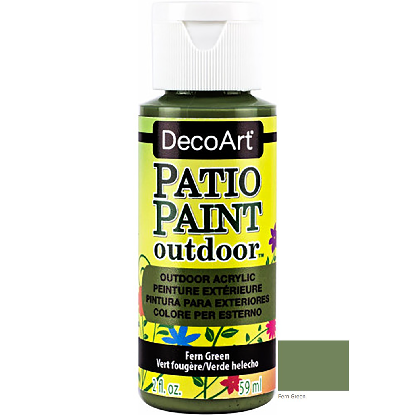 Fern Green 2oz Patio Outdoor Paint DCP03