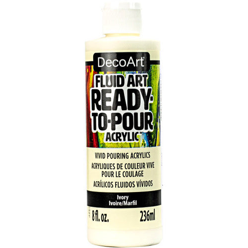 Ivory Ready to Pour Fluid Art Multi Surface 8oz DFA23