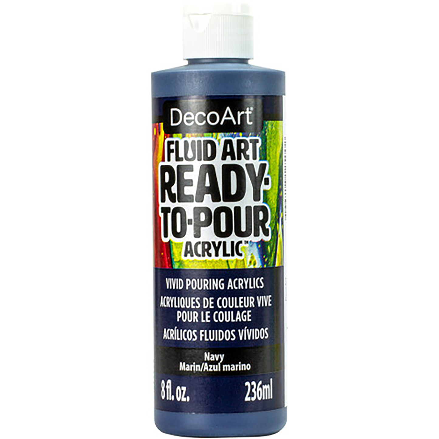 Navy Ready to Pour Fluid Art Multi Surface 8oz DFA27