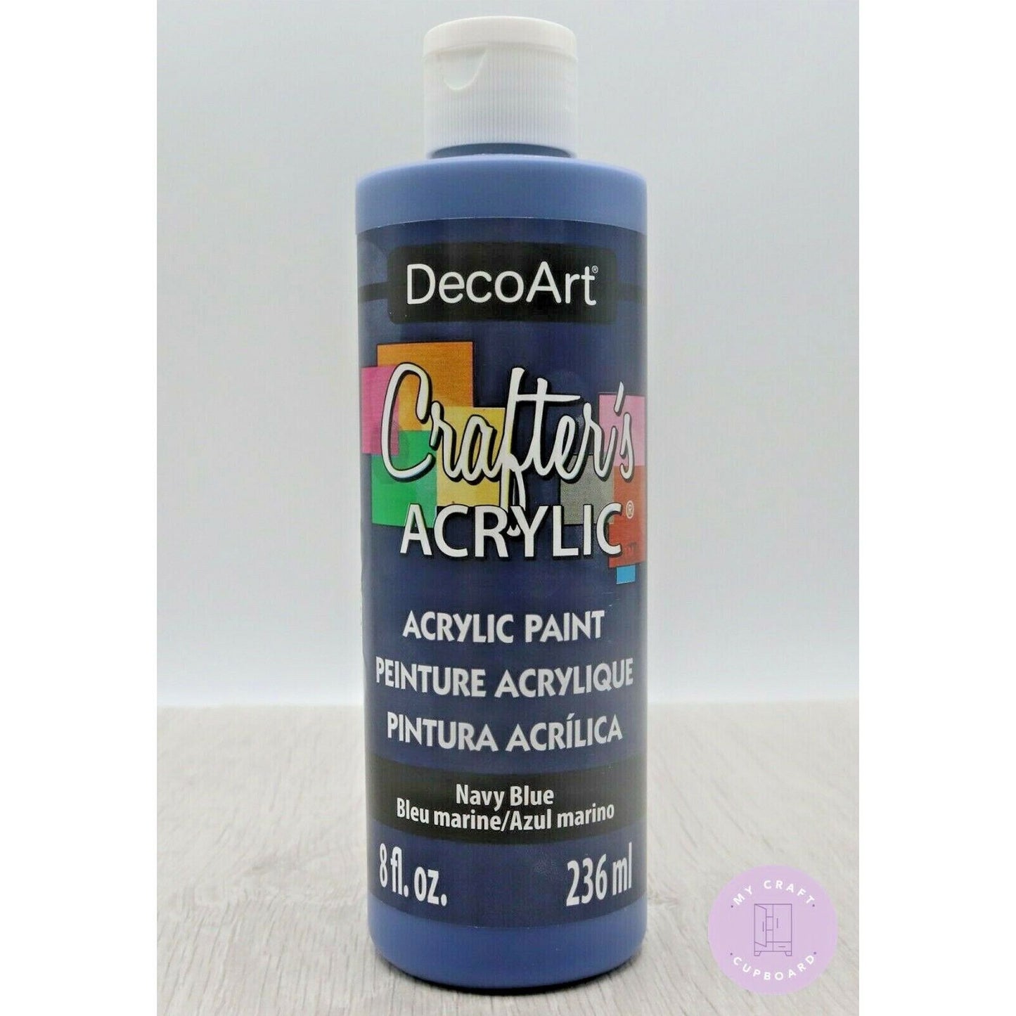 Large 8oz Crafters Acrylic Navy Blue DCA29