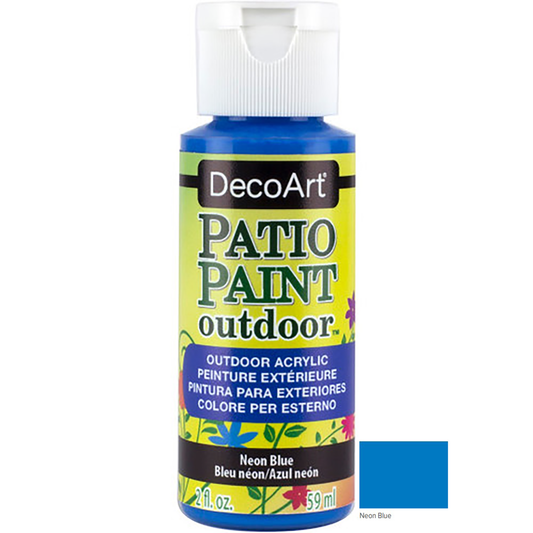 Neon Blue 2oz Patio Outdoor Paint DCP87