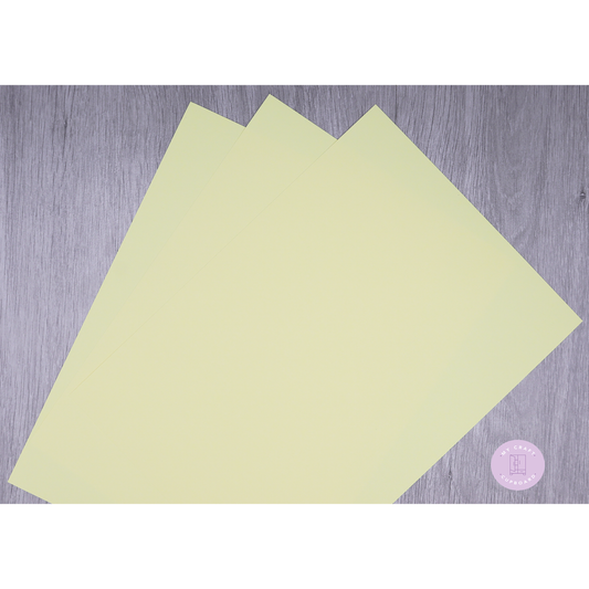 Coloured Card 160gsm Pastel Yellow