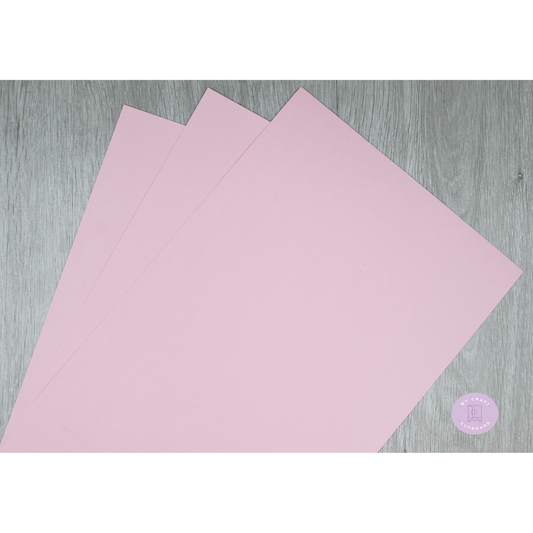 Coloured Card 160gsm Pastel Pink