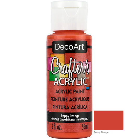 Poppy Orange DCA56 2oz Crafters Acrylic