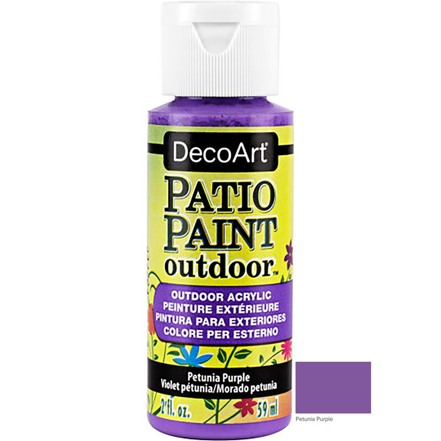 Petunia Purple 2oz Patio Outdoor Paint DCP29