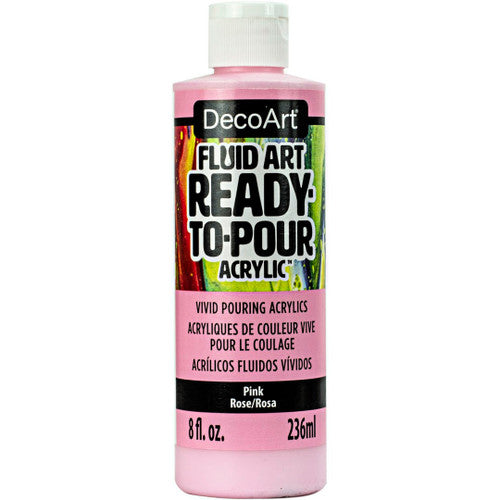 Pink Ready to Pour Fluid Art Multi Surface 8oz DFA02